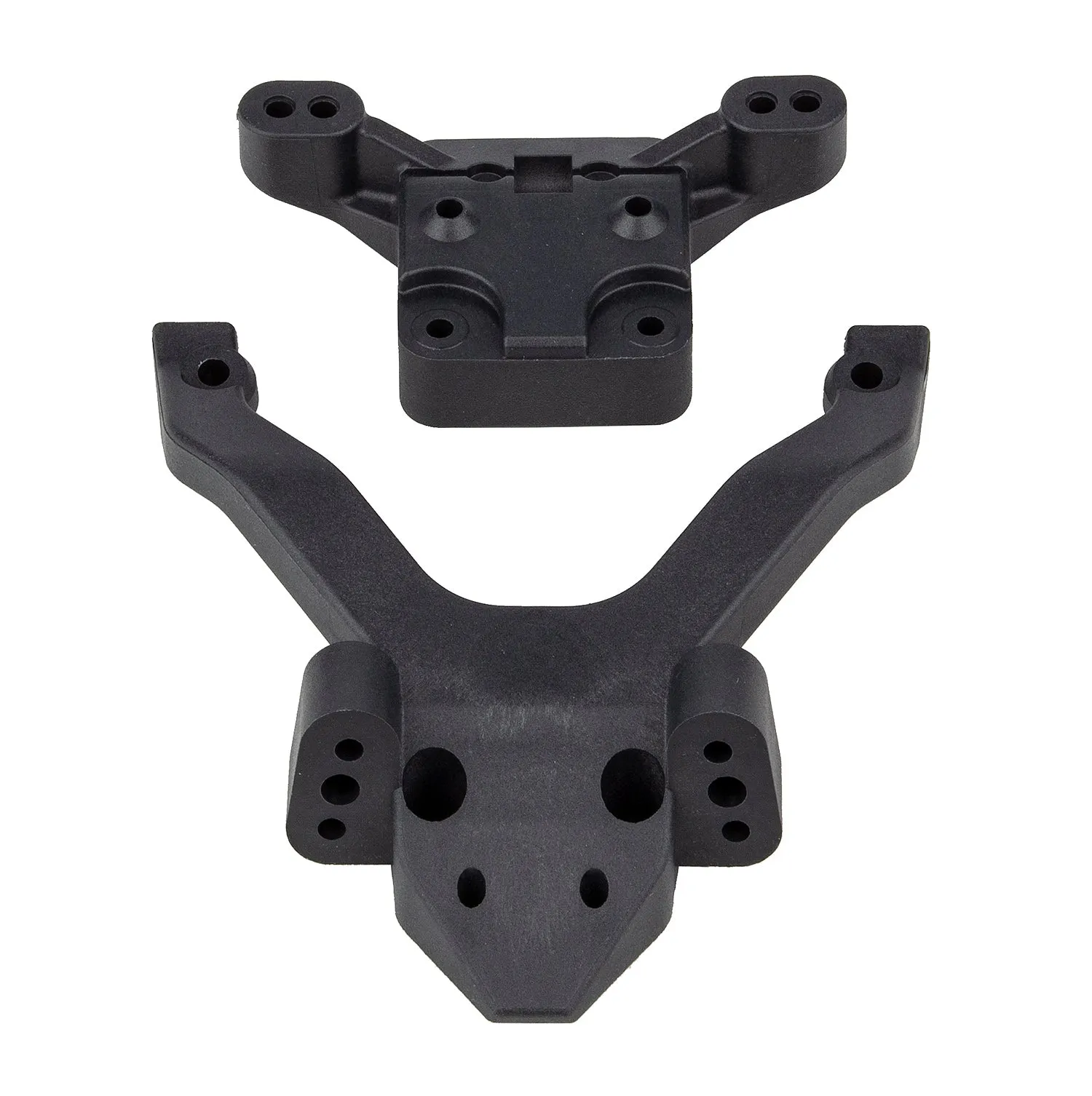 RC10B6.4 FT Top Plate and Ballstud Mount, carbon (ASS91972)
