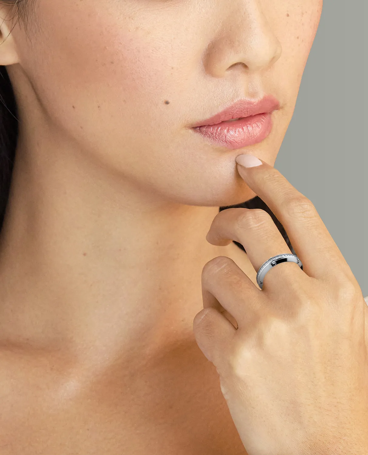 Ready to Ship - CORTEZ Platinum Ring with 0.70ct Diamonds
