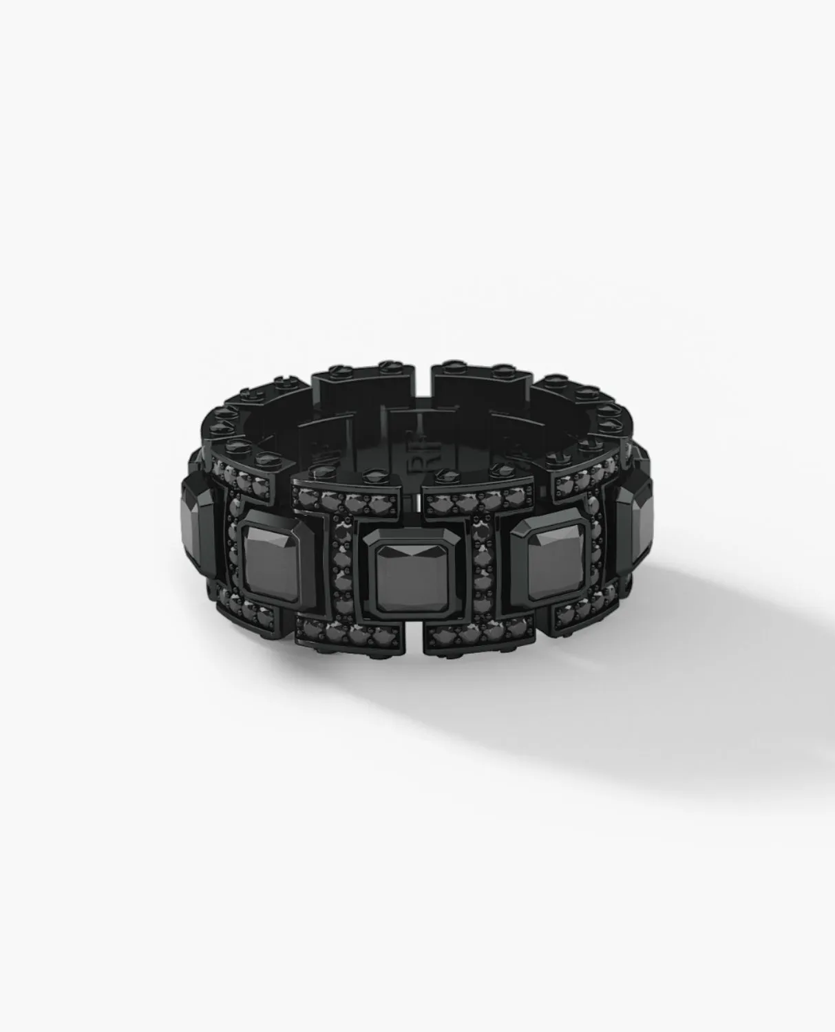 Ready to Ship - LA PAZ EverBlak Black Gold Ring with 4.70ct Black Diamonds
