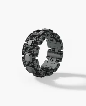 Ready to Ship - LA PAZ EverBlak Black Gold Ring with 4.70ct Black Diamonds