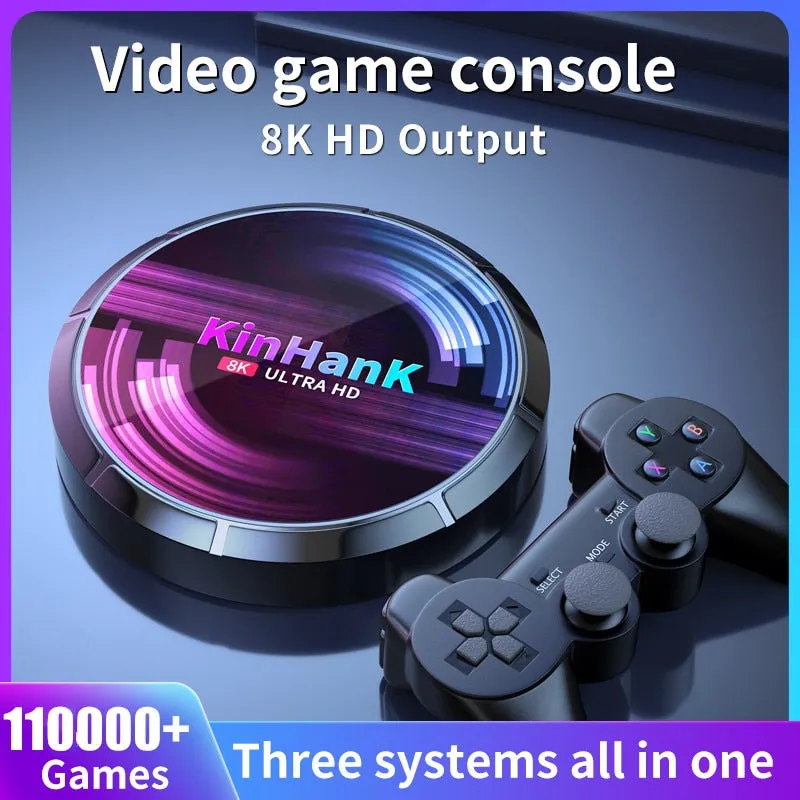 Retro WiFi Video Game Console Super Console X Max For PS1/PSP/N64/DC/SNES Game Player 4K HD H96 Game/TV Box With 114,000  Games