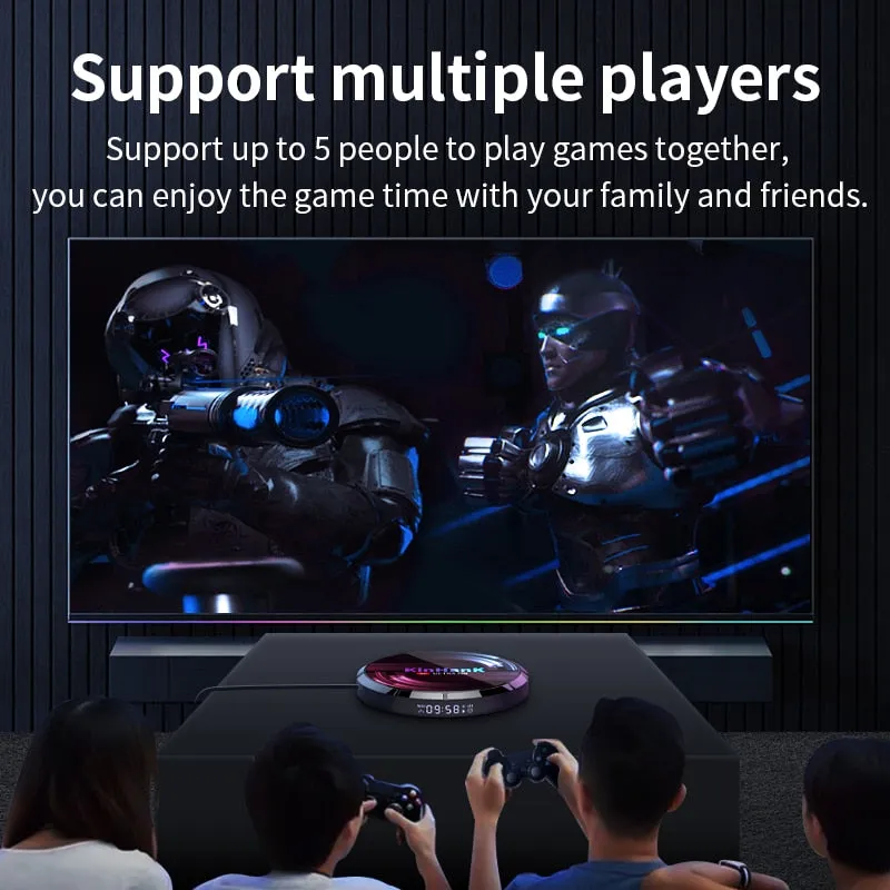 Retro WiFi Video Game Console Super Console X Max For PS1/PSP/N64/DC/SNES Game Player 4K HD H96 Game/TV Box With 114,000  Games