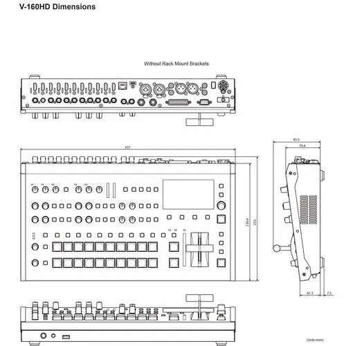 Roland V-160HD Video Switcher Package with Heavy Duty 72-inch Tripod & Wired Over-Ear DJ Studio Monitor Headphone