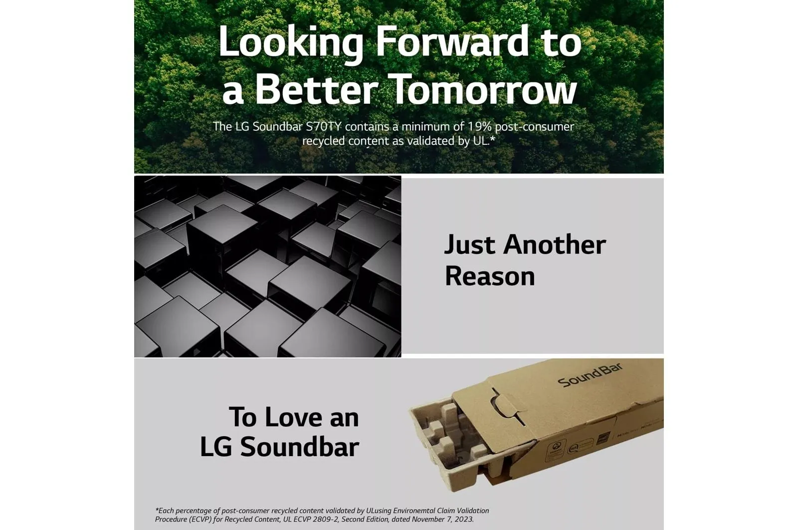 S70TY LG S70TY Soundbar with Dolby Atmos® 3.1.1 channel