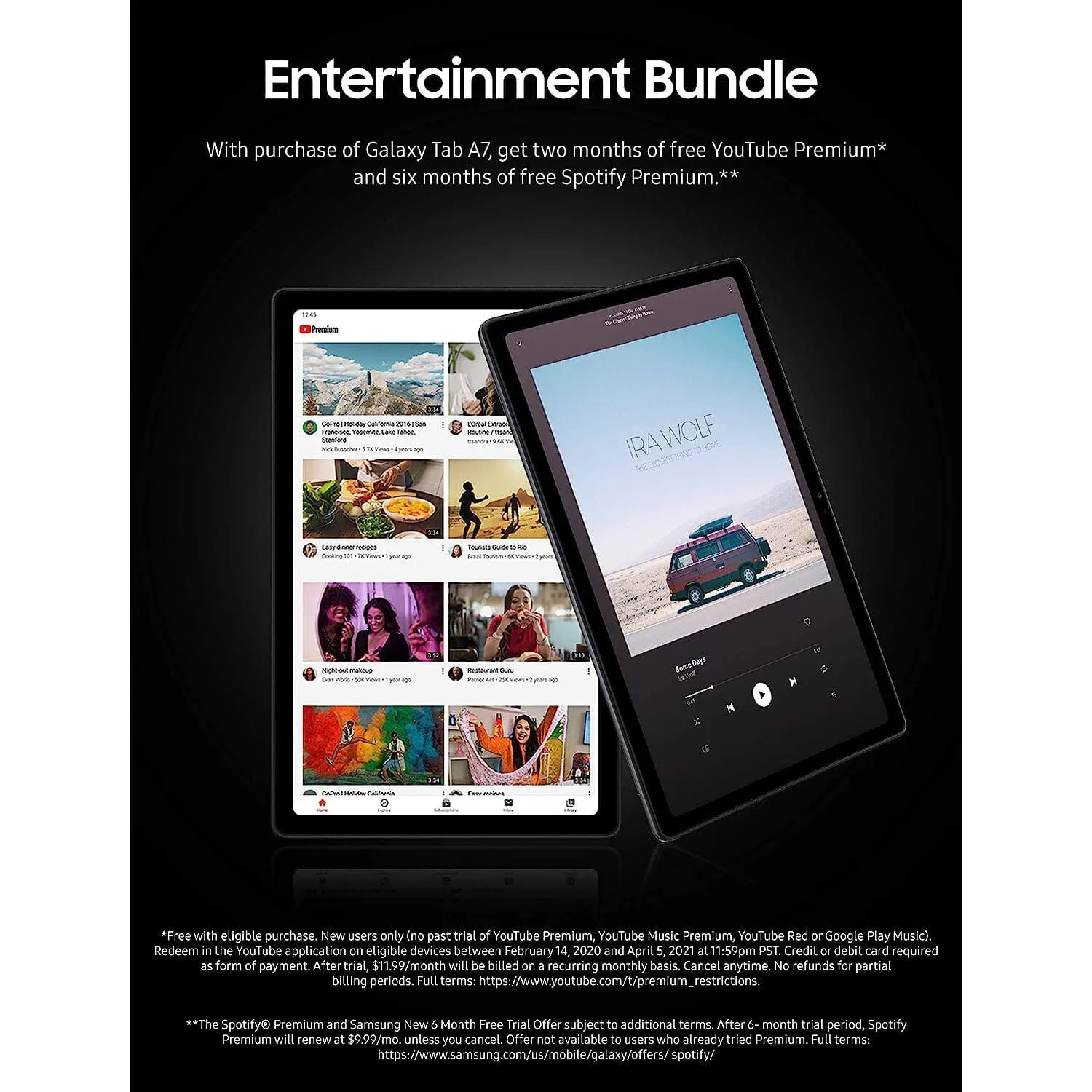 Samsung Galaxy Tab A7 64GB 10.4-Inch Tablet (Wi-Fi Only, Dark Gray) (Refurbished)