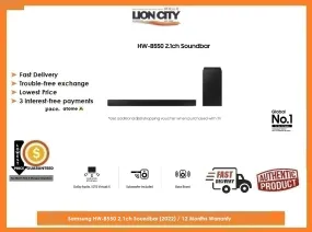 Samsung HW-B550 2.1ch Soundbar (2022) / 12 Months Warranty