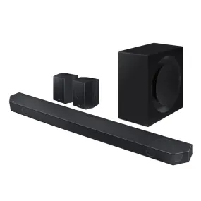 Samsung HWQ990C | Barre de son - 11.1.4 canaux - Dolby ATMOS sans fil - Avec caisson de graves sans fil et Haut-parleurs arrière inclus - Série Q - 656W - Noir - Boîte ouverte