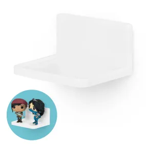 Screwless Floating Shelf (150) for Security Cameras, Baby Monitors, Speakers, Plants & More (118mm/4.6” x 86mm/3.3”)
