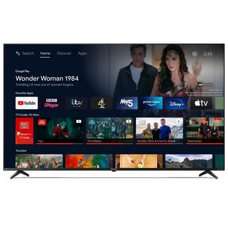 Sharp 4T-C65FP2KL2AB 65" 4K Ultra HD Android Smart TV - Black/Silver