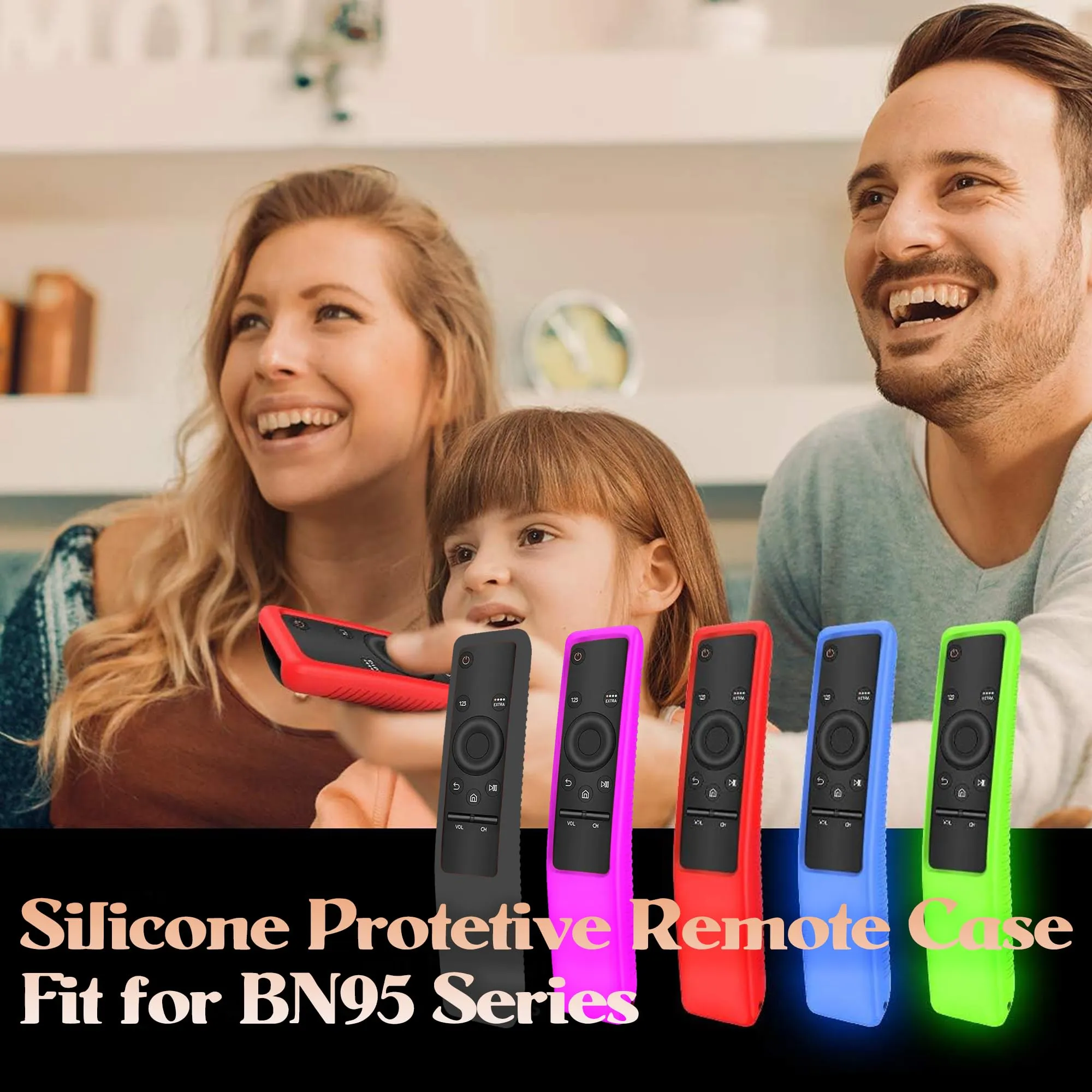 Silicone Protective Case for Samsung Smart TV Remote Control BN59 Series -Red