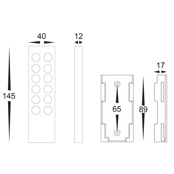 Single coloured LED Strip Remote Controller To Be Used with HCP-76241 Havit Commercial - HCP-78210
