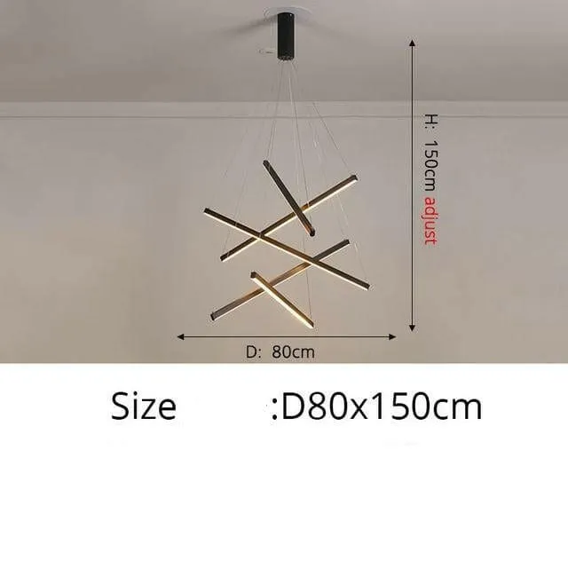 Ske - Modern LED Staircase Chandelier