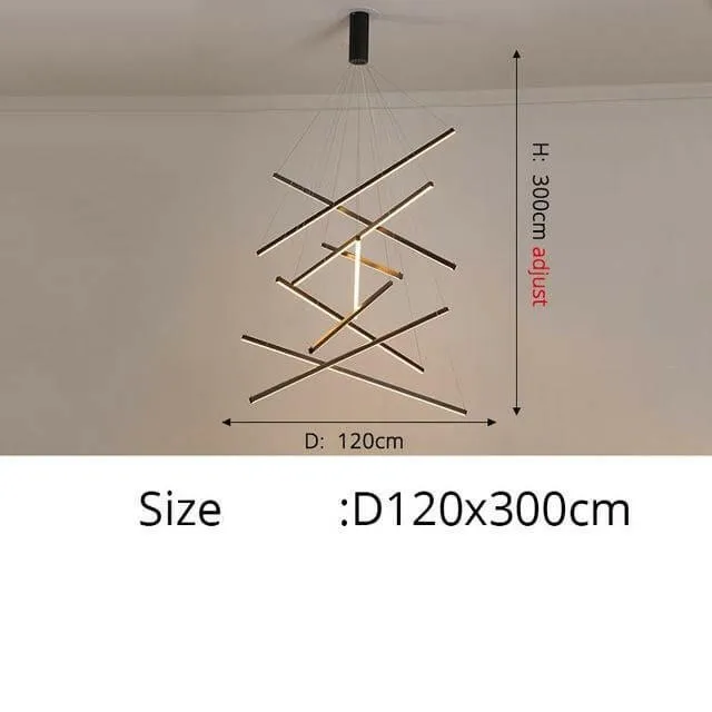 Ske - Modern LED Staircase Chandelier