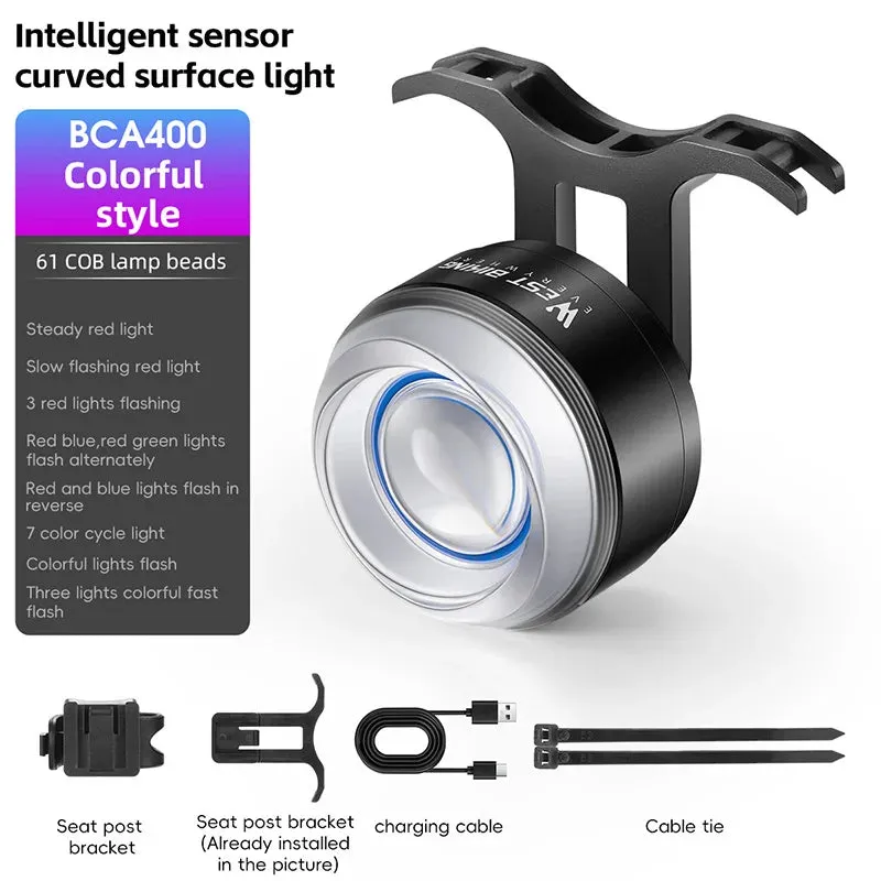 Smart Sensor Brake Rear Light for Ultimate Cycling Safety