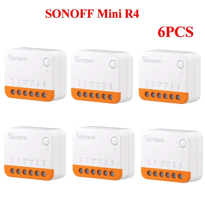 Sonoff Mini R4 Extreme Wifi Smart Switch Detach Relay Mode External Switch Control Via eWelink APP Work with Alexa Google Home