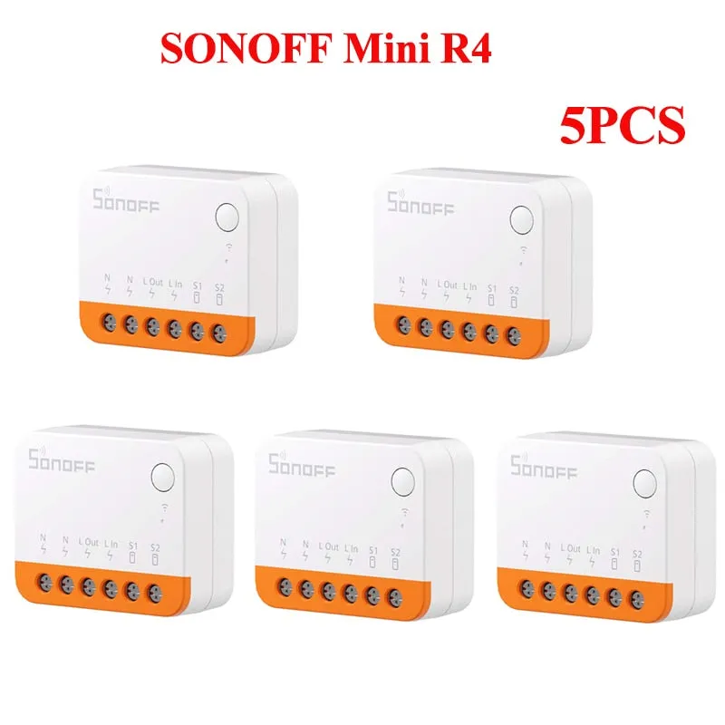 Sonoff Mini R4 Extreme Wifi Smart Switch Detach Relay Mode External Switch Control Via eWelink APP Work with Alexa Google Home