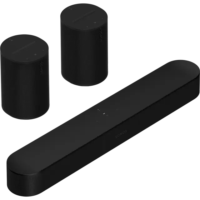 Sonos Surround Set mit Beam (Schwarz)