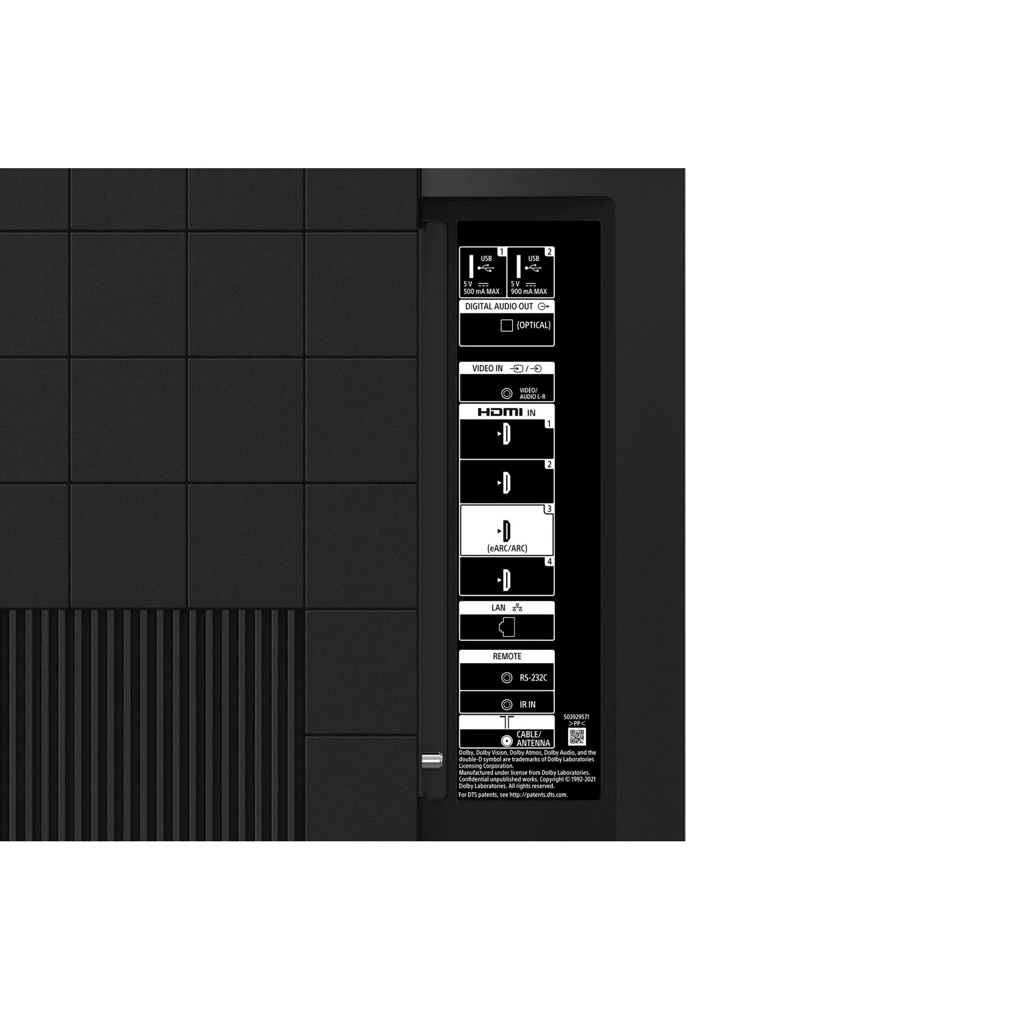 Sony 55" X80CK 4K HDR LED TV with Google TV (KD55X80CK)