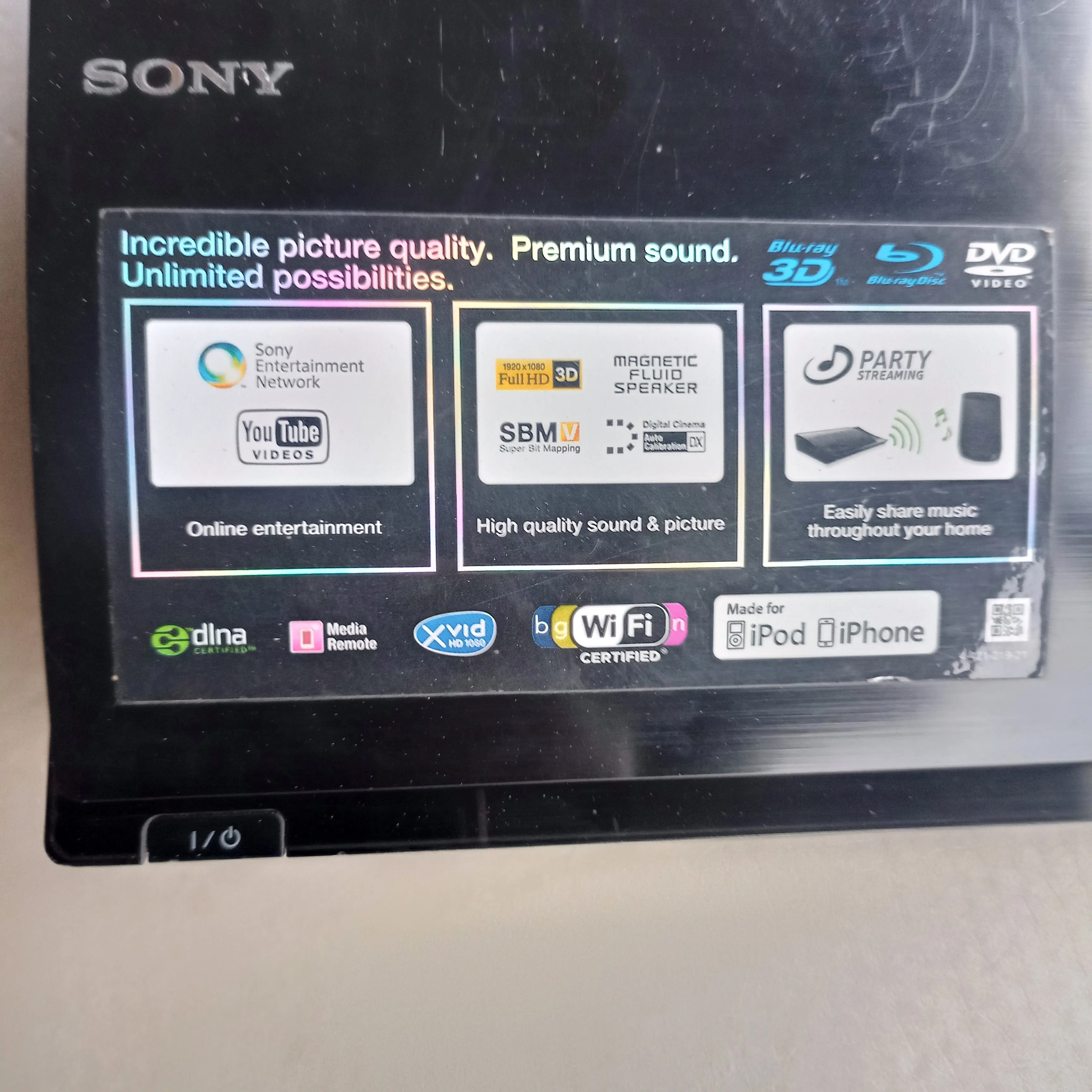 Sony HBD-N590 5.1Ch 1000 Watts Smart 3D Blu-ray DVD Home Theater Machine Head (Wifi, BBC iPlay, Netflix) - Foreign Used
