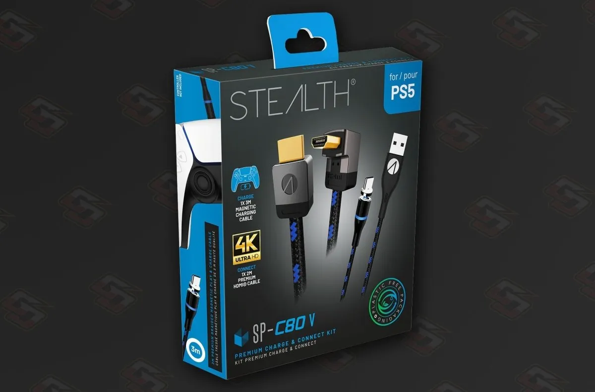 STEALTH SP-C80V PS5 Premium Connect & Charge Kit