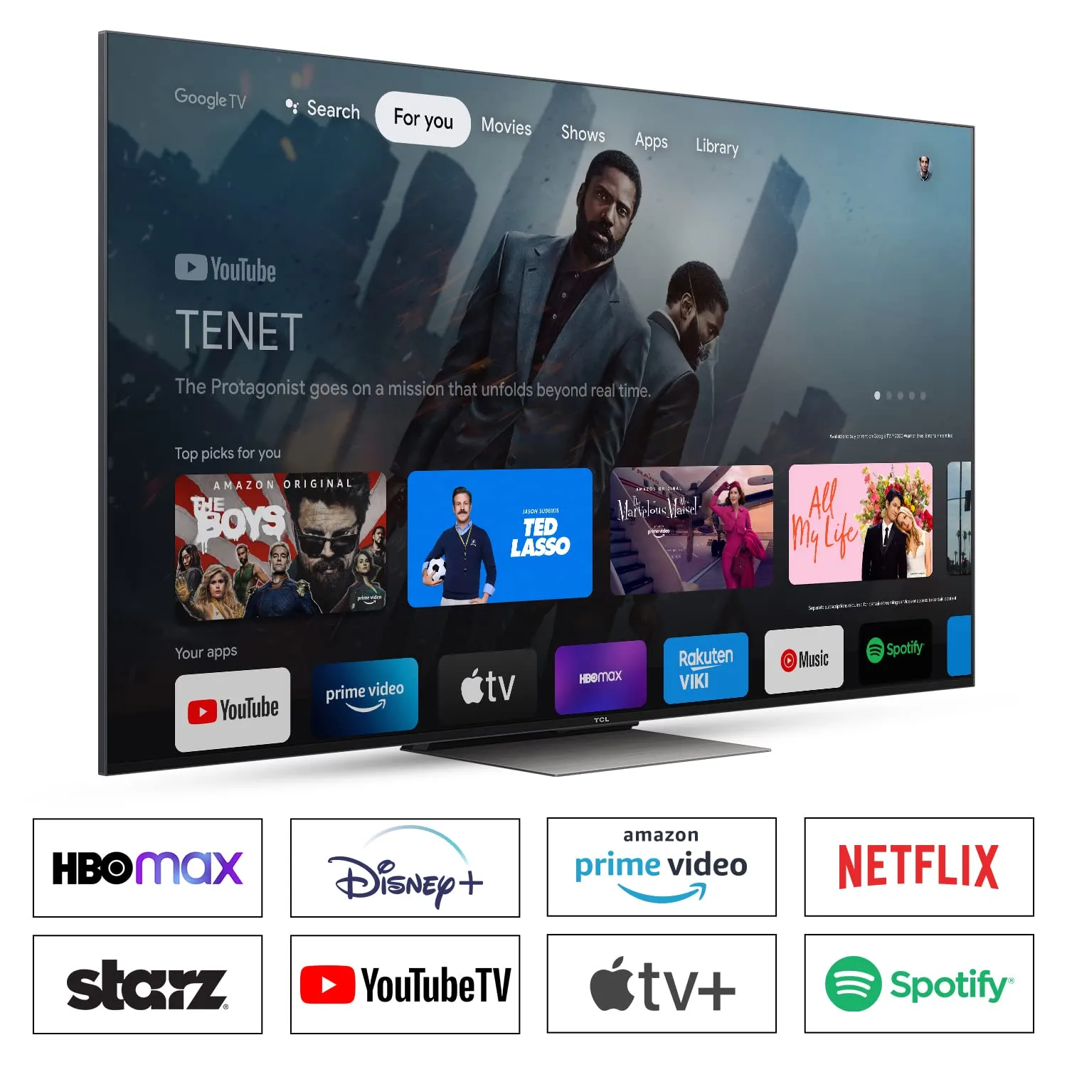 TCL 138.7 cm (55 inches) 4K Ultra HD Smart Mini LED Google TV 55C835 (Black)