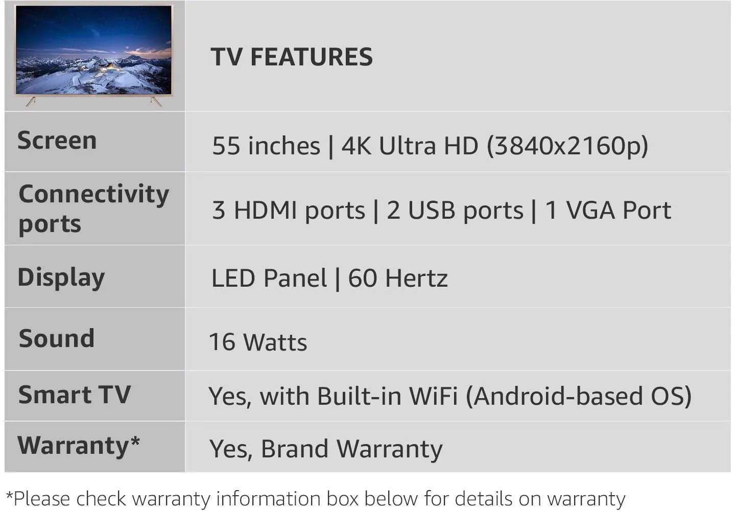 TCL 139.7 cm (55 inches) 4K Ultra HD Smart LED TV L55P2US (Golden)