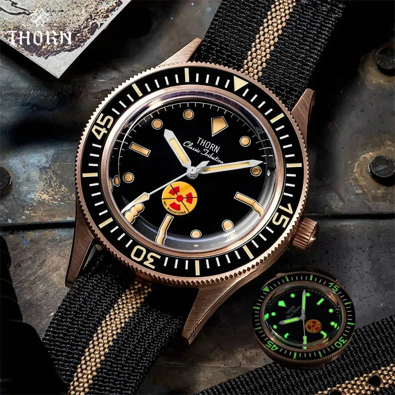 Thorn Retro 50-fathoms Bronze Diver Watch