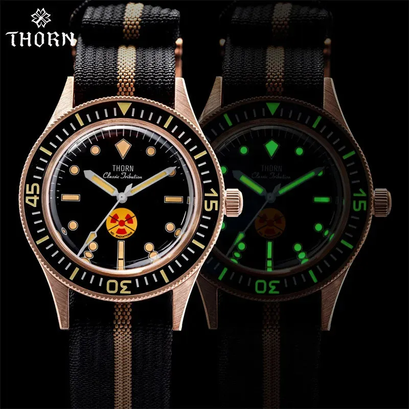 Thorn Retro 50-fathoms Bronze Diver Watch