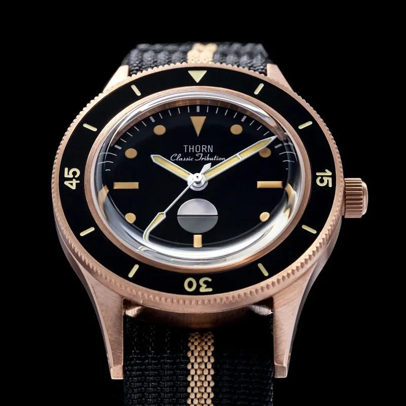 Thorn Retro 50-fathoms Bronze Diver Watch
