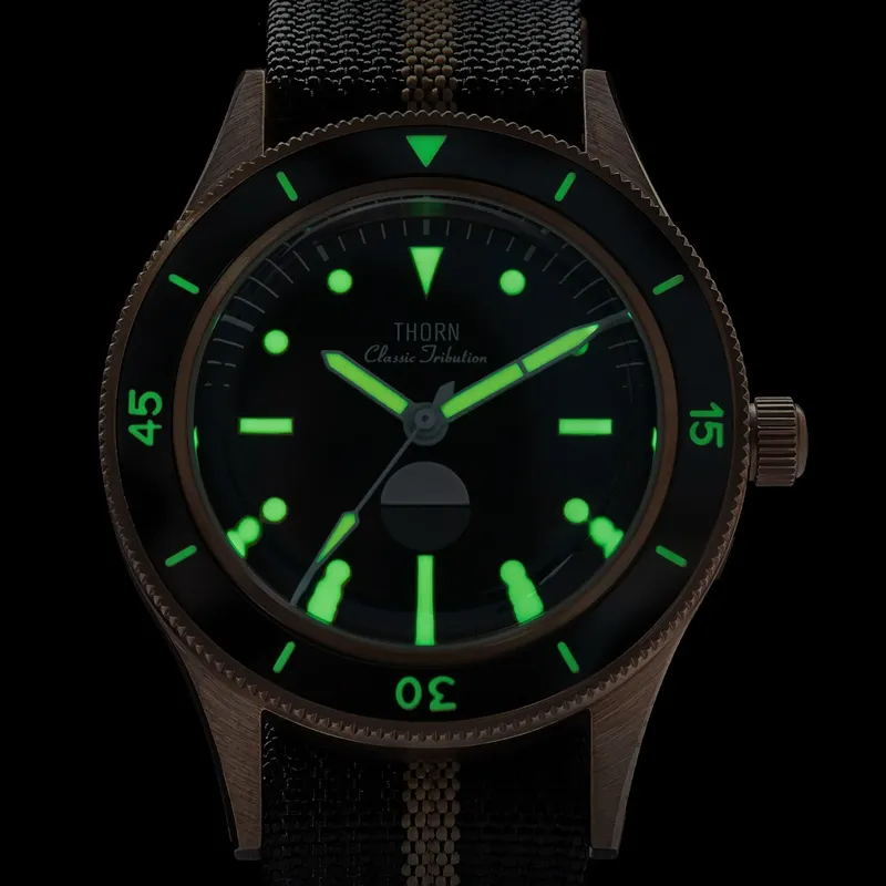 Thorn Retro 50-fathoms Bronze Diver Watch
