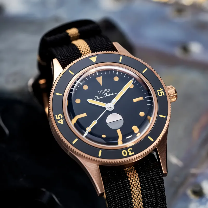 Thorn Retro 50-fathoms Bronze Diver Watch