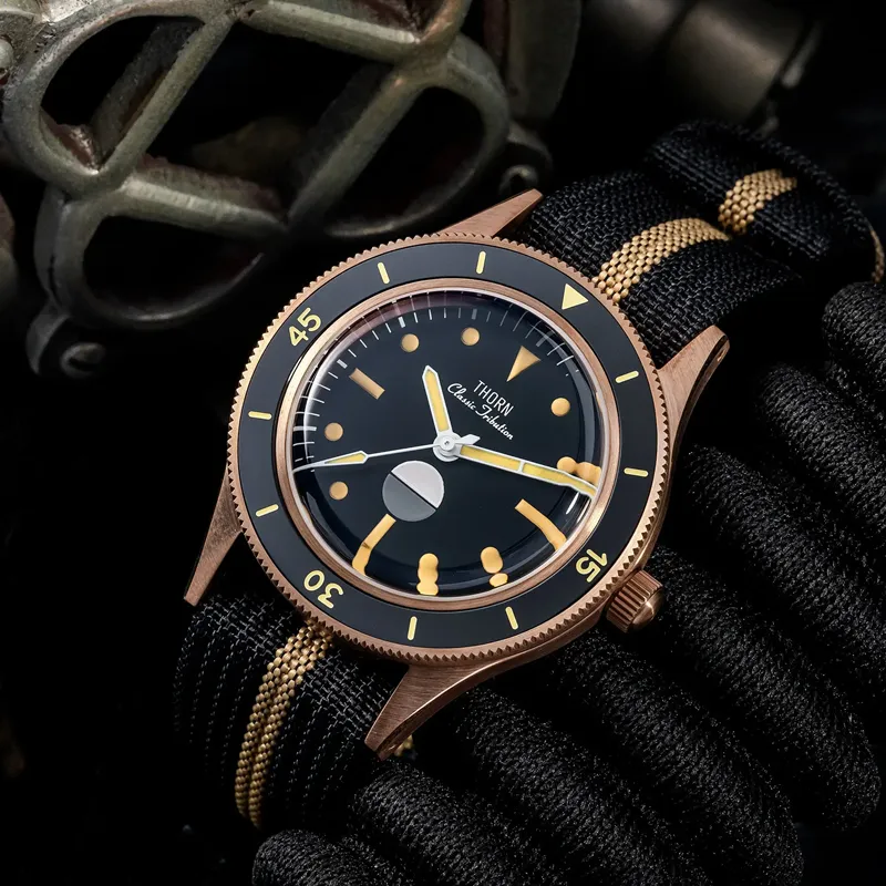 Thorn Retro 50-fathoms Bronze Diver Watch