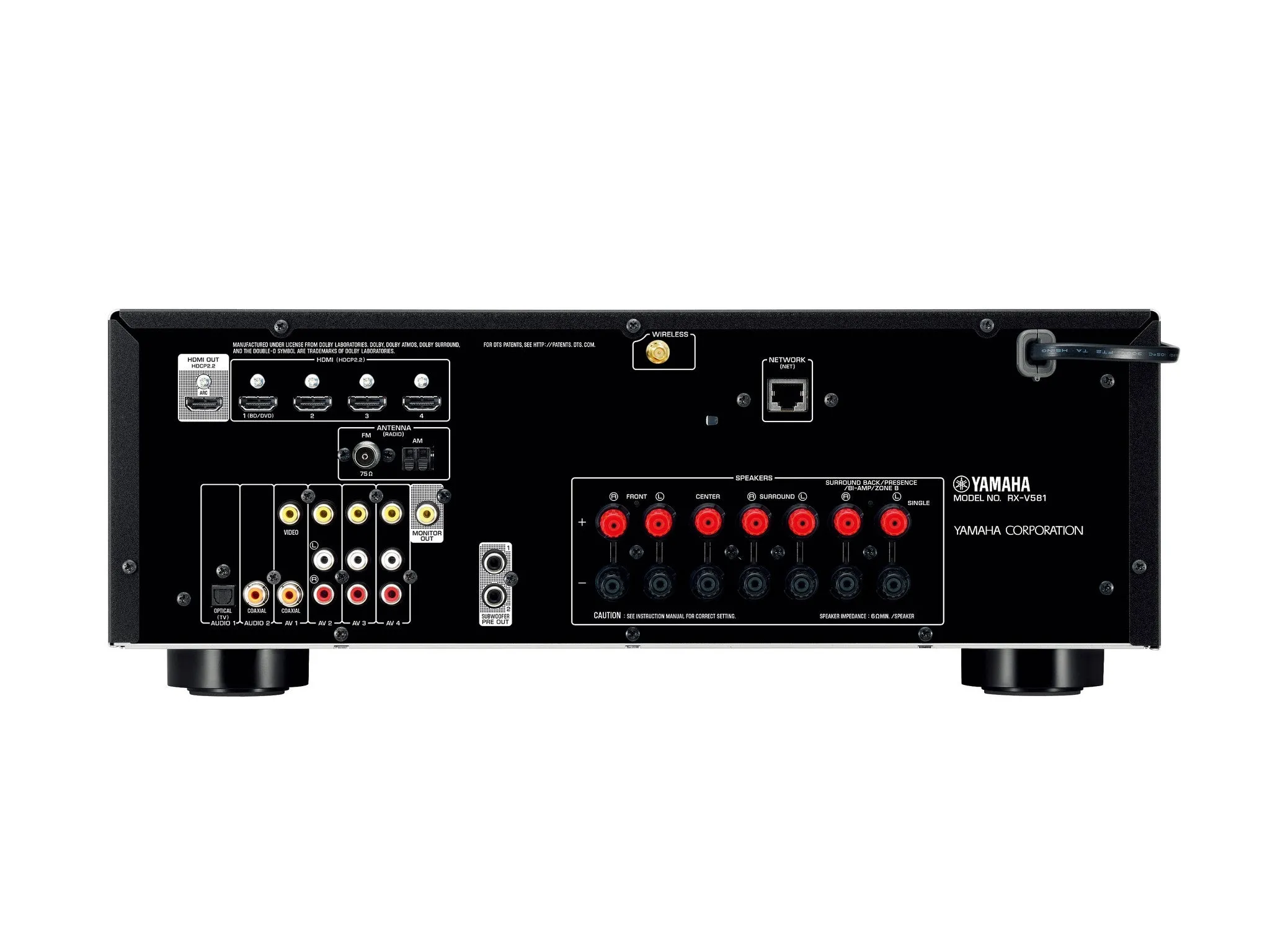 Tinklinis AV resyveris Yamaha RX-V581 7.2 MusicCast