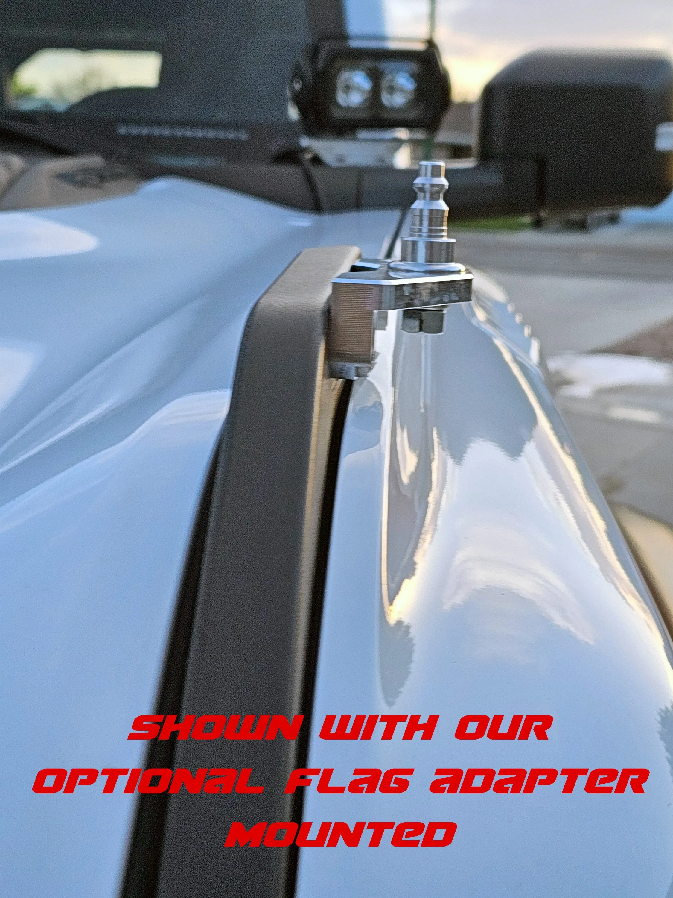 Trail Sight Billet Flag Mount for 2021  Ford Bronco & 2022  Bronco Raptor