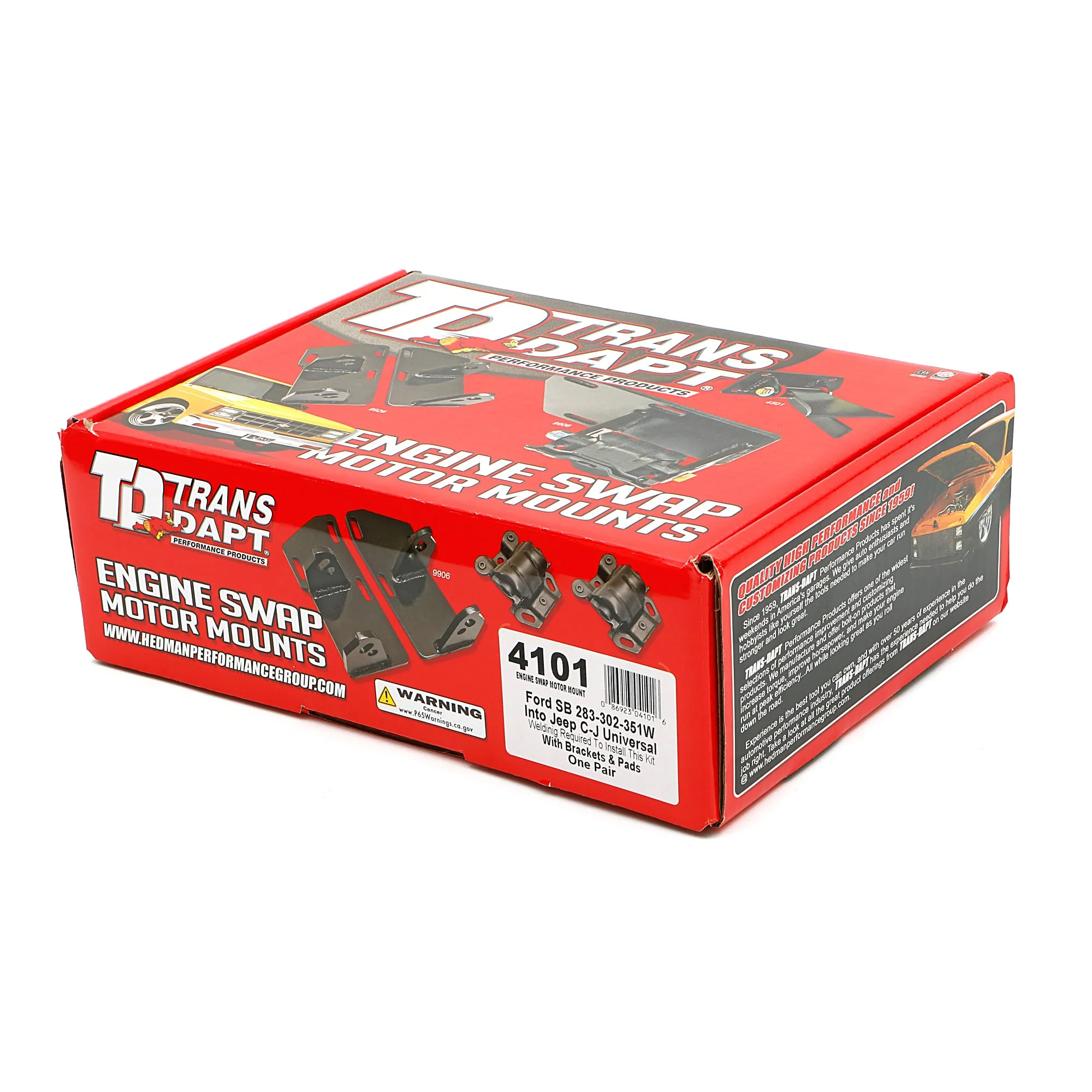 Trans-Dapt SB Ford into Jeep CJ Motor Mount Kit