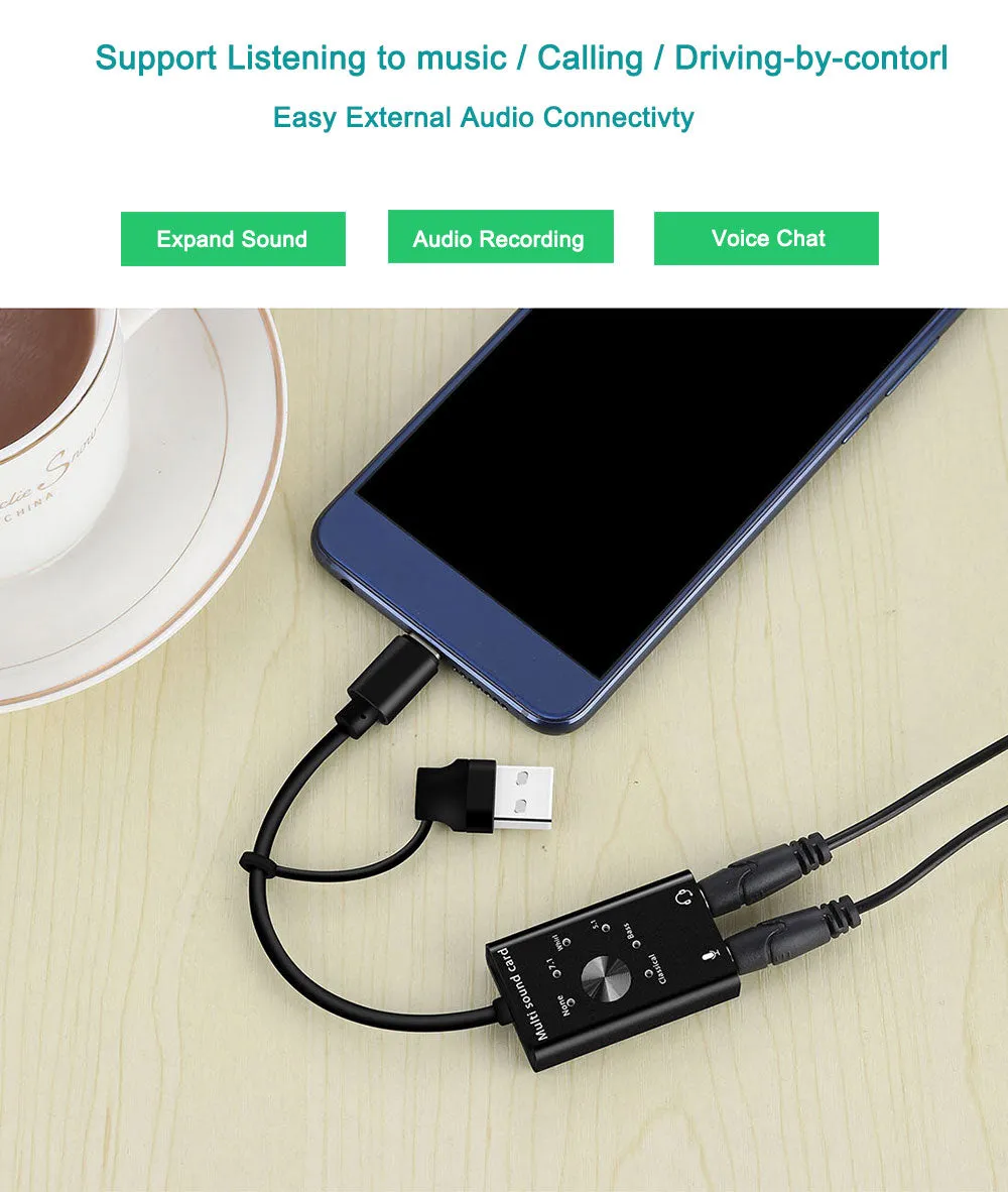 Usb Audio Sound Card Adapter