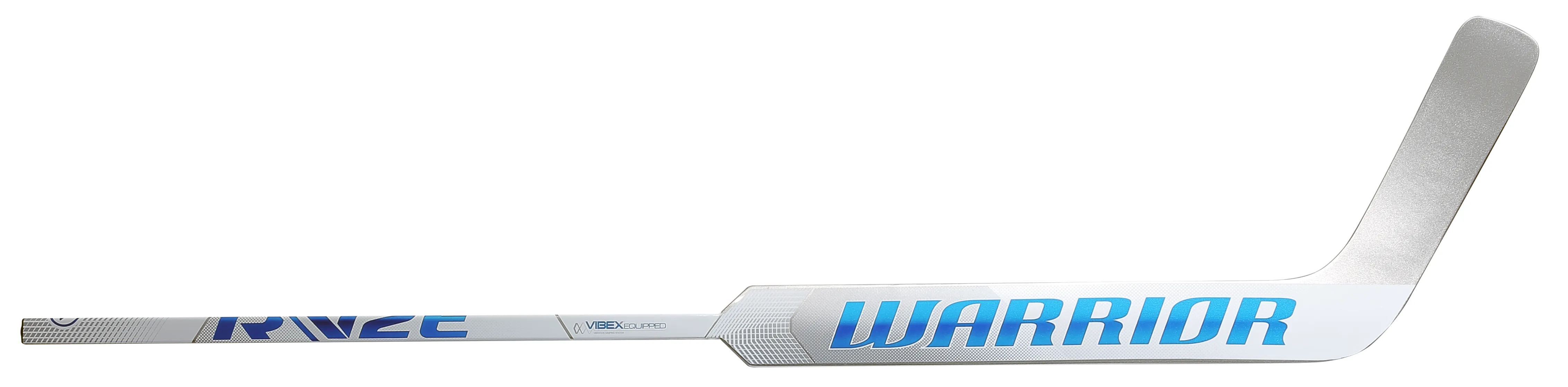 Warrior Ritual V2 E Intermediate Goalie Stick (Silver/White/Royal)