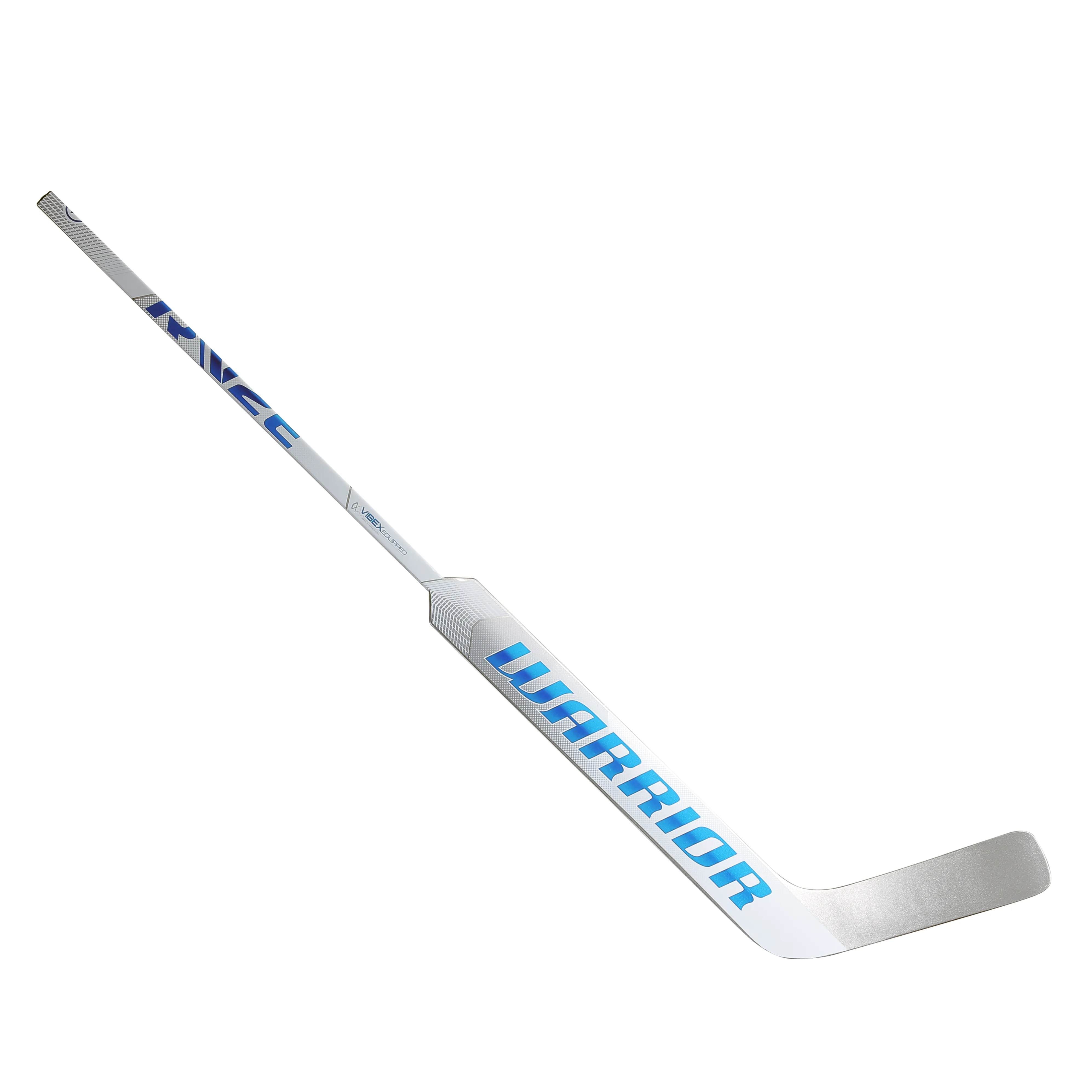 Warrior Ritual V2 E Intermediate Goalie Stick (Silver/White/Royal)