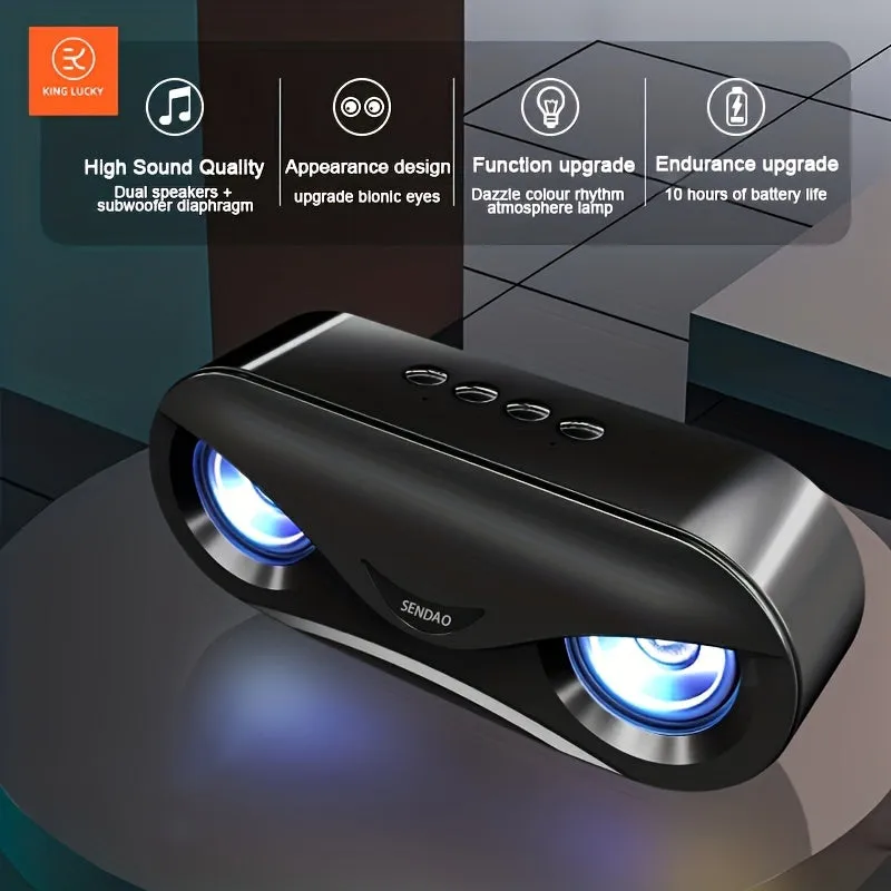 Wireless Speaker, With Waterproof, Stereo Sound, Portable Wireless Speaker Compatible With IPhone, Samsung And More