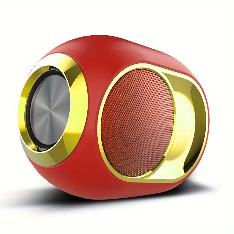 X6 Wireless 5.2 Speaker - Powerful High Volume Bass - Portable for Outdoor Activities and Camping - FM Radio - Compatible with Phones, Tablets, Laptops