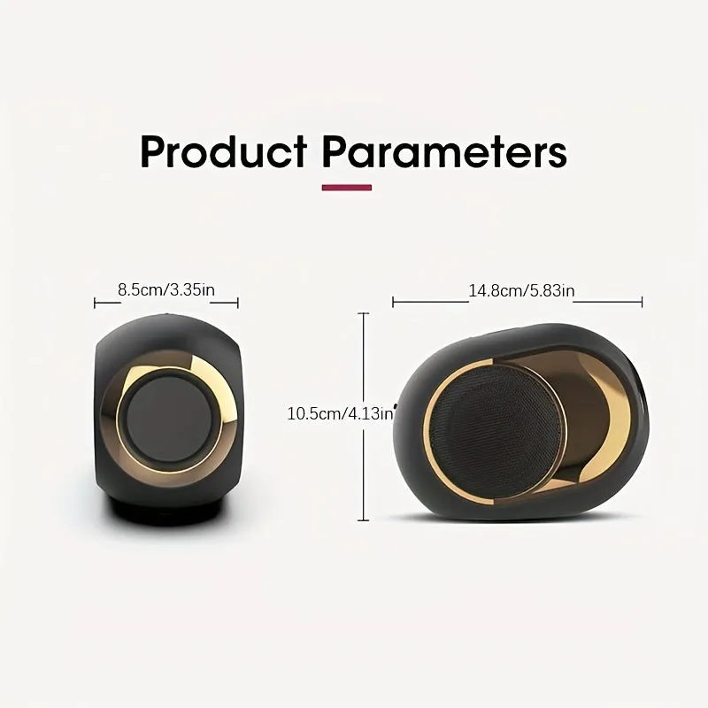 X6 Wireless 5.2 Speaker - Powerful High Volume Bass - Portable for Outdoor Activities and Camping - FM Radio - Compatible with Phones, Tablets, Laptops