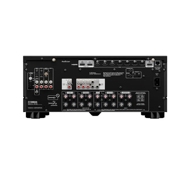 Yamaha RXA4A | Récepteur AV cinéma maison 7.2 - Série Aventage - HDMI 8K - MusicCast - HDR10  - 100W à 7.2 canaux - Zone 2 - Noir