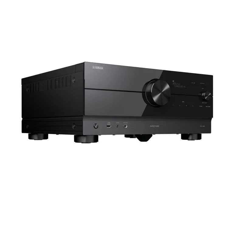 Yamaha RXA4A | Récepteur AV cinéma maison 7.2 - Série Aventage - HDMI 8K - MusicCast - HDR10  - 100W à 7.2 canaux - Zone 2 - Noir