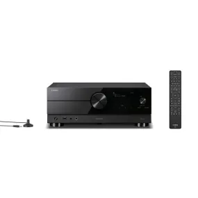 Yamaha RXA6A | Récepteur AV cinéma maison 9.2 - Série Aventage - HDMI 8K - MusicCast - HDR10  - 150W X 9 avec Zone 3 - Noir